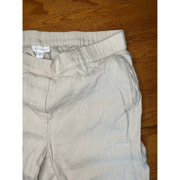 Jill‎ Linen Stretch Cream Pants Size Medium - Picture 4 of 10